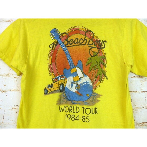 Vintage 80s The Beach Boys Tour T Shirt Sz M Single Stitch USA 1984 1985 Concert - Picture 10 of 12
